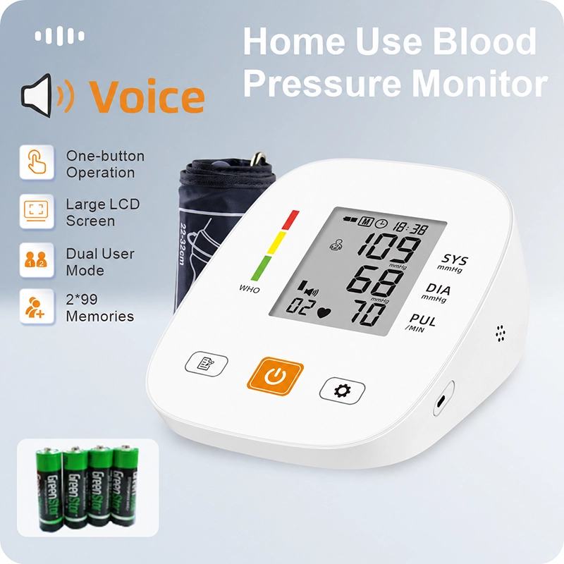 BA-F03 Automatic Blood Pressure Monitor with 3-Color Backlight