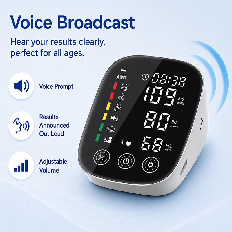Ningbosc BA-F31 Upper Arm Blood Pressure Monitor with Large High-Contrast Display & Dual-User Memory