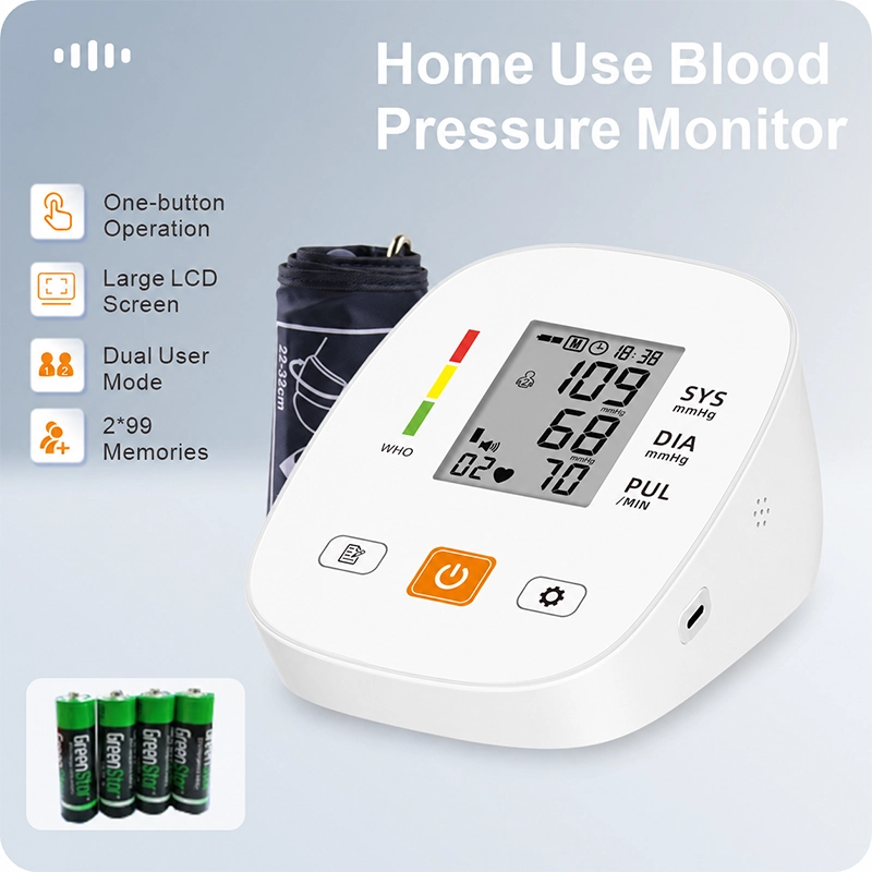 BA-F03 Automatic Blood Pressure Monitor with 3-Color Backlight