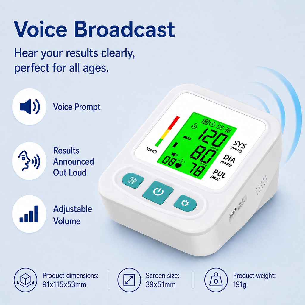 LP16D Large Screen Blood Pressure Monitor - 3 Color Display