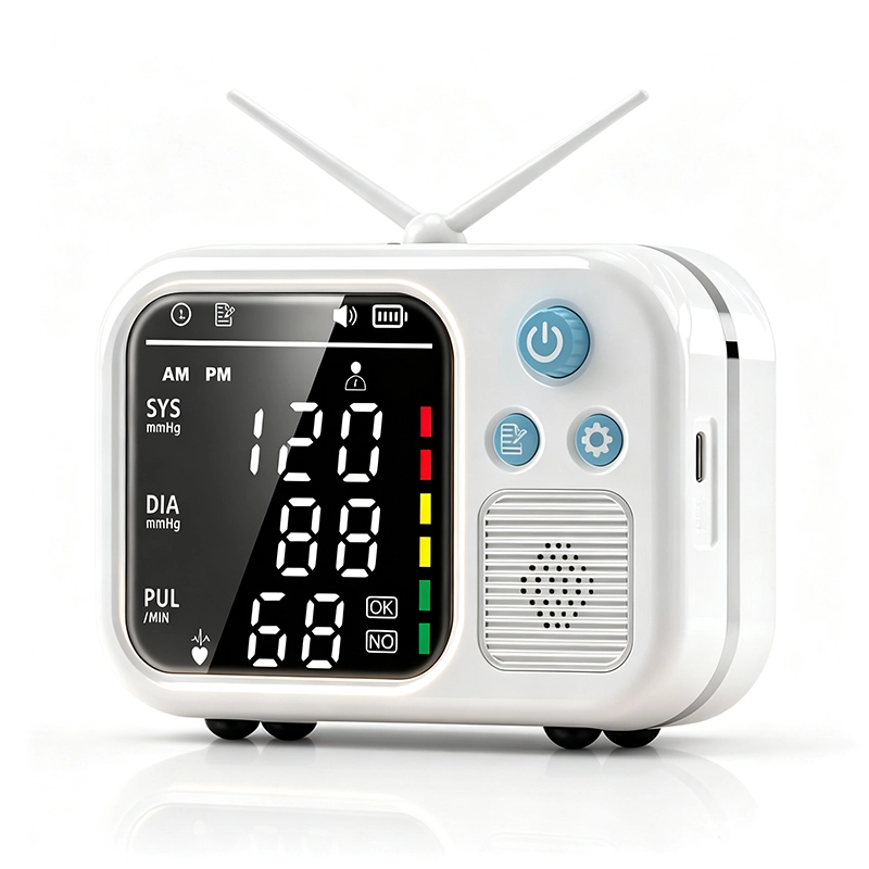 BA-K31 Retro TV Blood Pressure Monitor & Digital Clock
