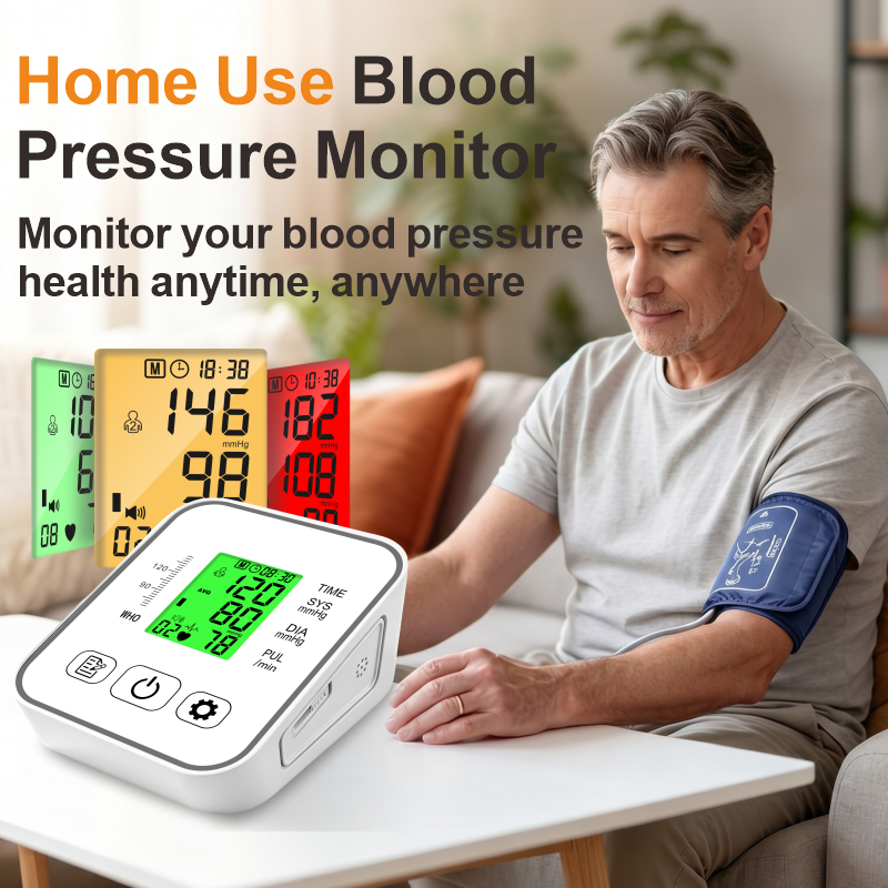 Ningbosc™ Smart Upper Arm Blood Pressure Monitor - Large Color Display & Voice Guide