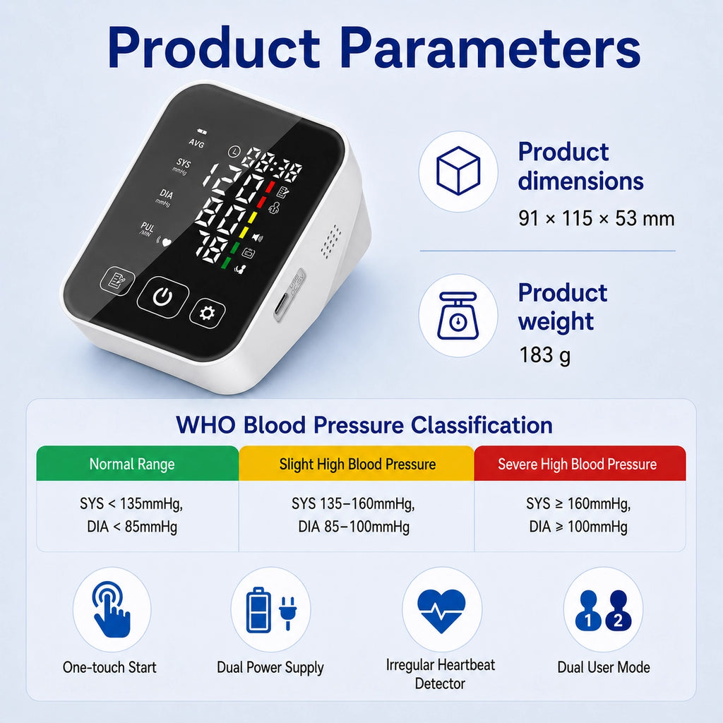 LP07B High-Contrast Screen Blood Pressure Monitor