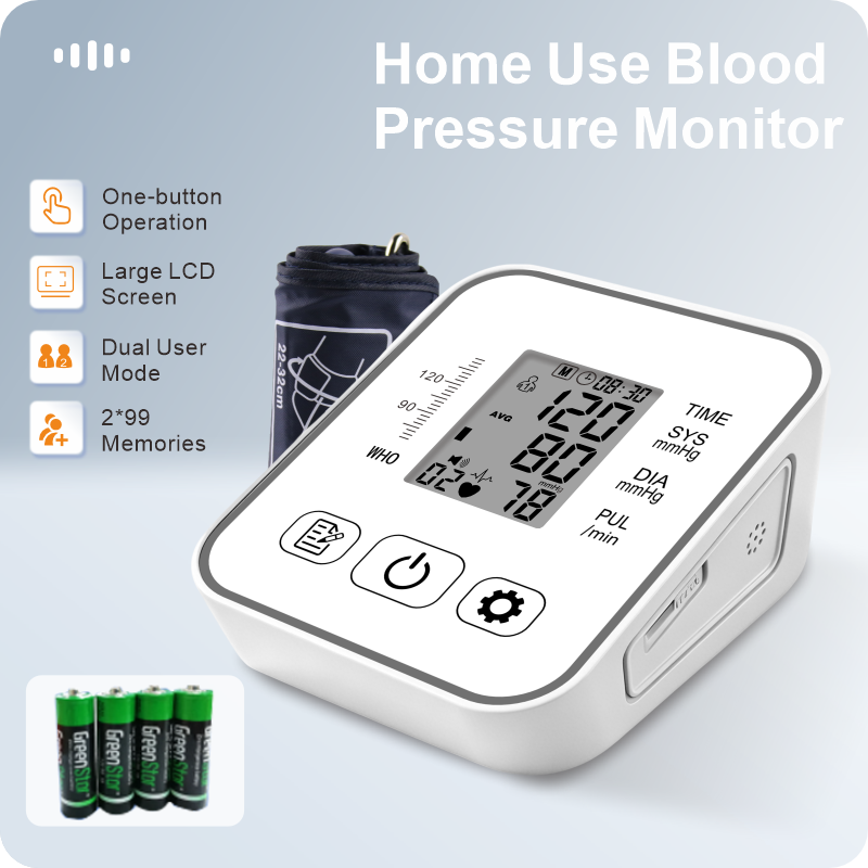 Ningbosc™ Smart Upper Arm Blood Pressure Monitor - Large Color Display & Voice Guide