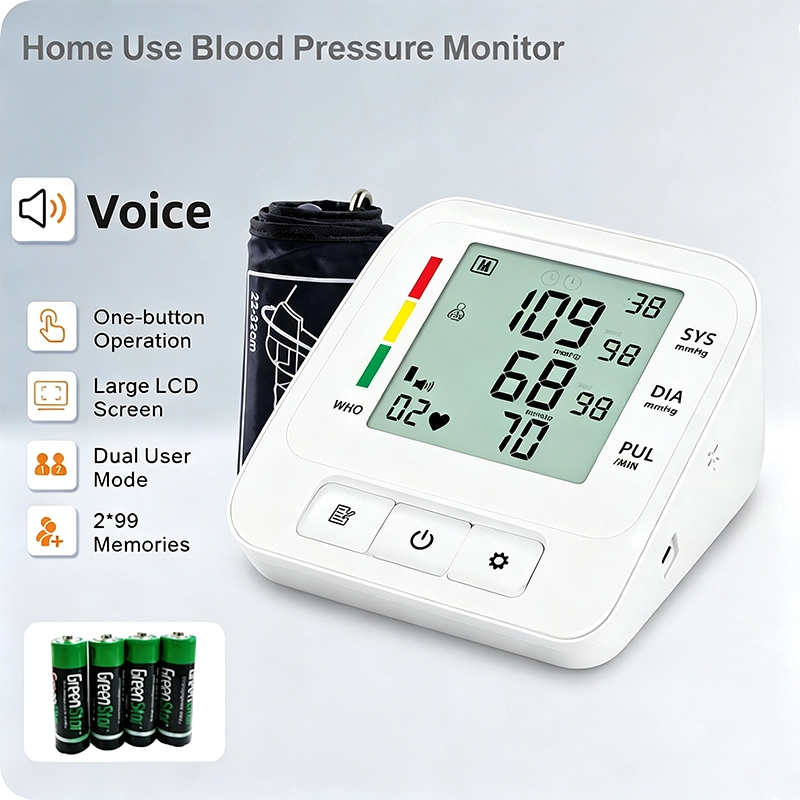 BA-J01 Extra Large Screen Blood Pressure Monitor with Voice Guide