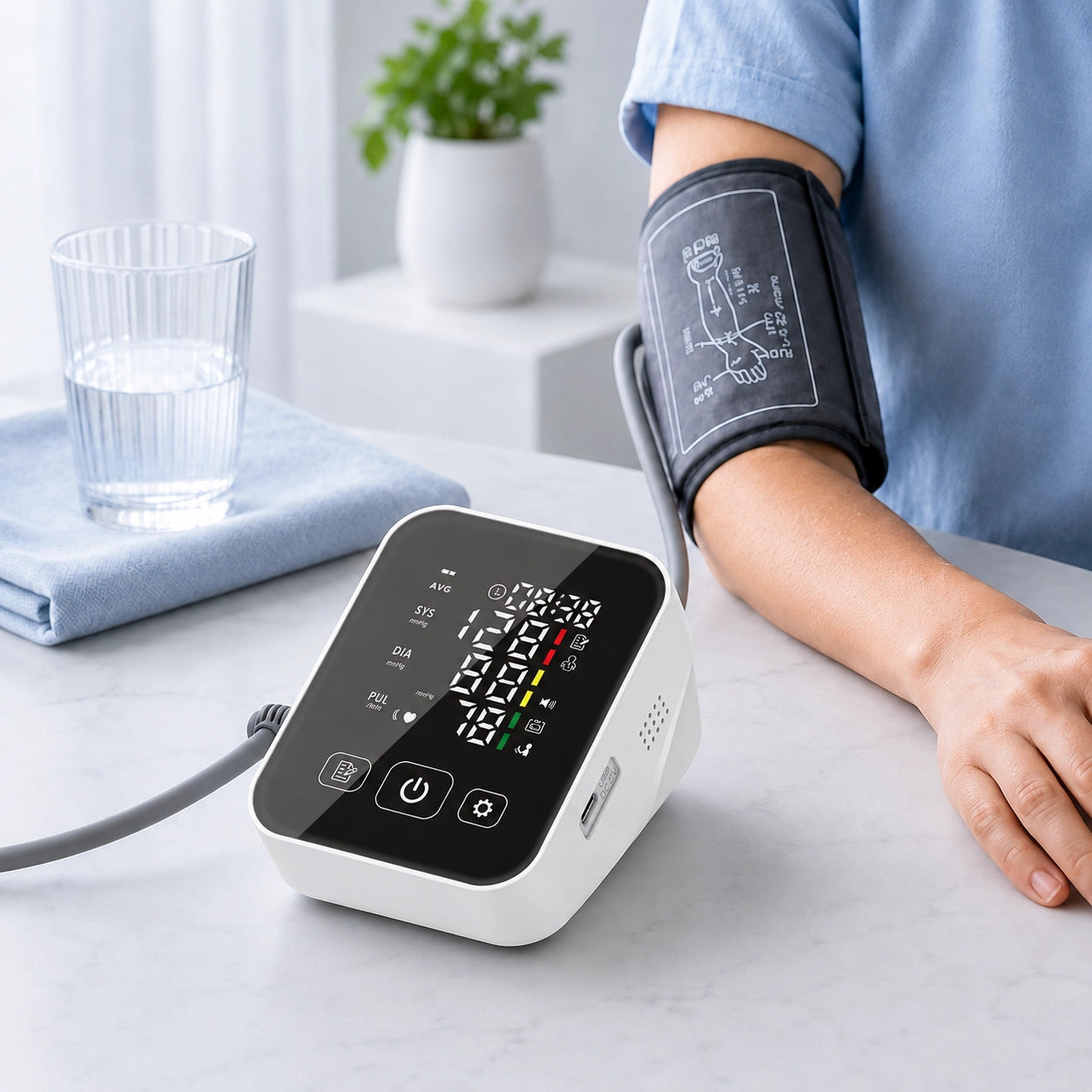 LP07B High-Contrast Screen Blood Pressure Monitor