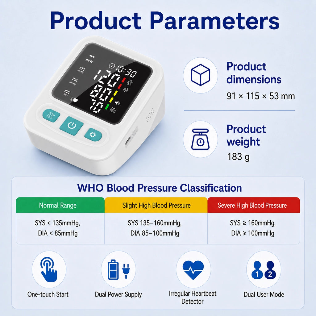 LP16B High-Contrast Screen Blood Pressure Monitor