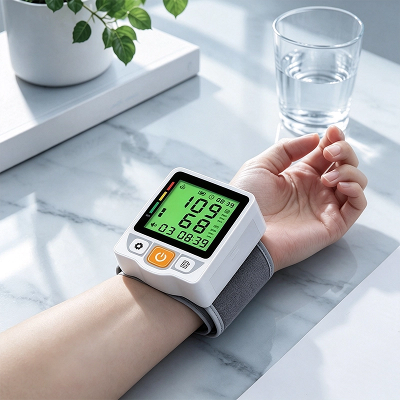 Ningbosc BB-D10 Wrist Blood Pressure Monitor with 3-Color Backlight