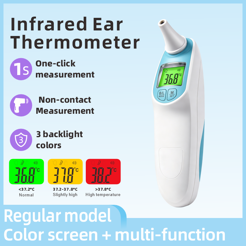 EI04 4-in-1 Digital Ear & Forehead Thermometer for Babies & Family