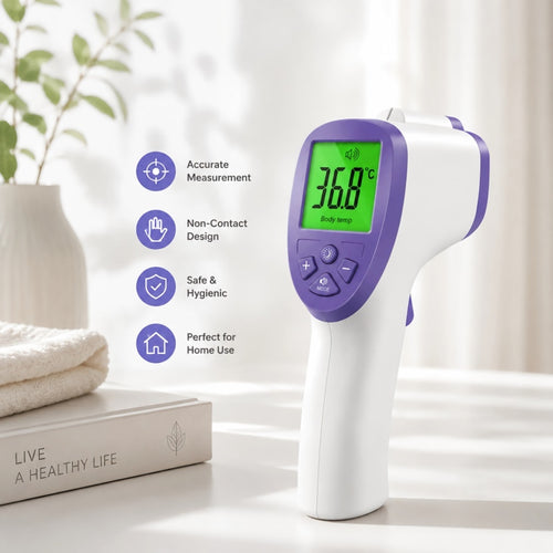 FAMILYPULSE™ 1-Second Non-Contact Smart Thermometer for Baby & Adults