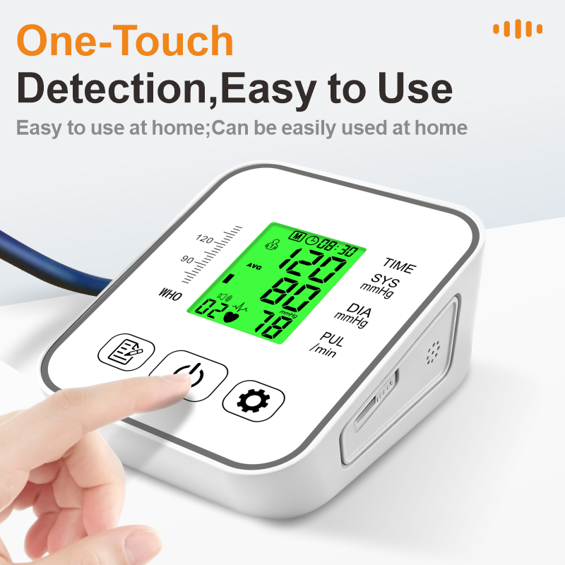 Ningbosc™ Smart Upper Arm Blood Pressure Monitor - Large Color Display & Voice Guide