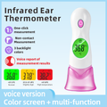 EI01 Digital Ear Thermometer for Babies & Family | 3-Color Backlight