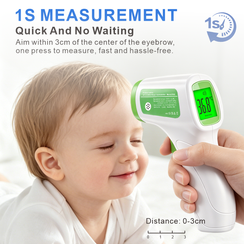 FI05 Smart Touchless Baby Thermometer - 1s Fast Reading & Fever Alarm