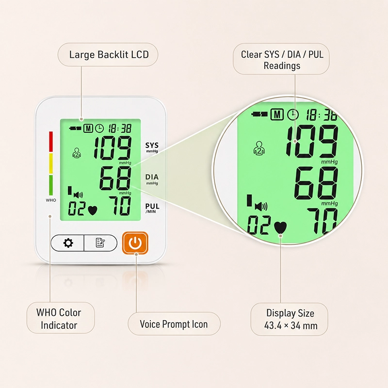 Ningbosc BA-E01 Upper Arm Blood Pressure Monitor