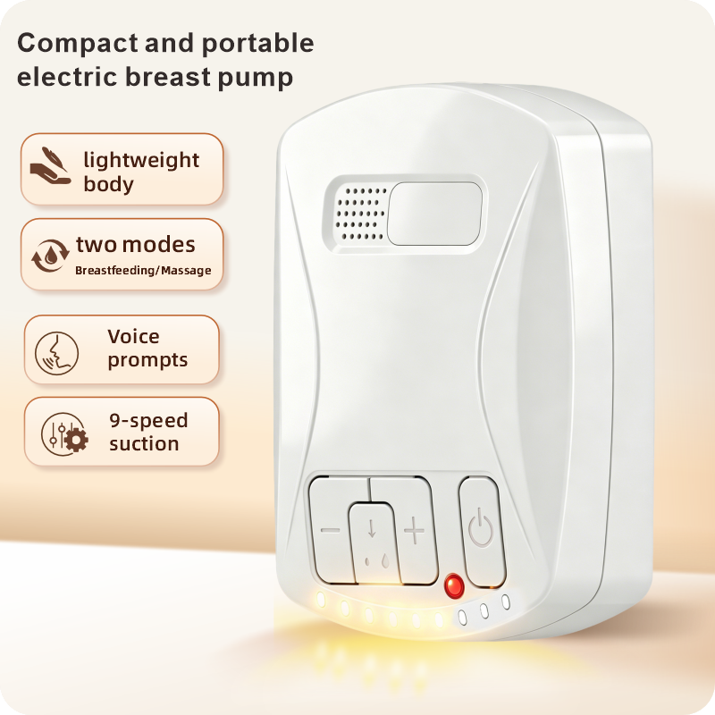 Compact portable electric breast pump