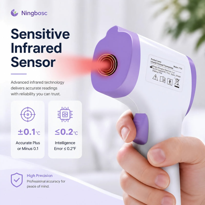FAMILYPULSE™ 1-Second Non-Contact Smart Thermometer for Baby & Adults