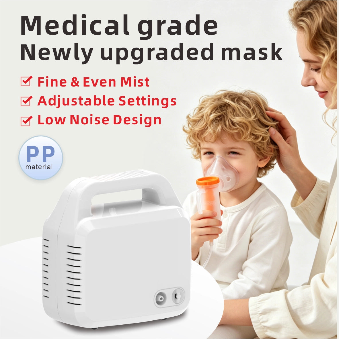 Ningbosc NA-C01 Medical Compressor Nebulizer - Easy Carry Handle