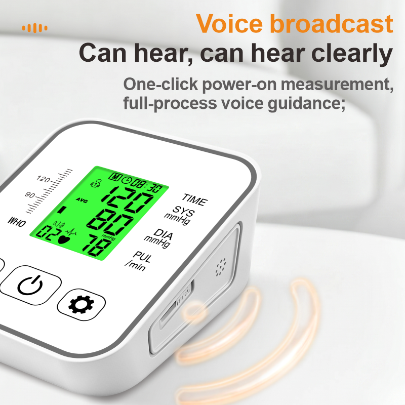 Ningbosc™ Smart Upper Arm Blood Pressure Monitor - Large Color Display & Voice Guide