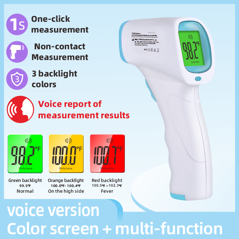 FAMILYPULSE Smart Infrared Thermometer | Safe & Gentle for Family