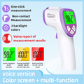 Smart Touchless Baby Thermometer - 1s Silent Reading, 32 Memory & Tri-Color Alarm