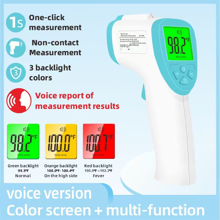 FAMILYPULSE™ 1-Second Non-Contact Smart Thermometer for Baby & Adults