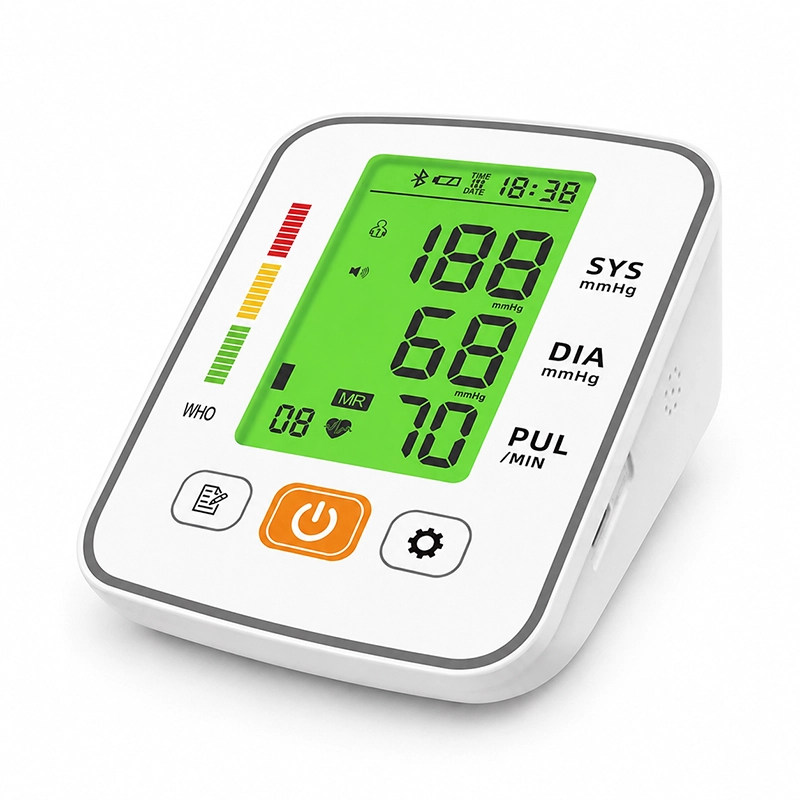 Ningbosc BA-C01 Upper Arm Blood Pressure Monitor – Large Display, Dual-User Memory & One-Touch Operation